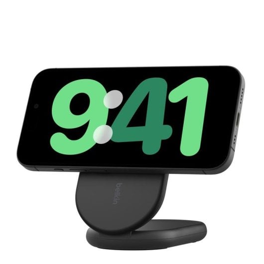 Cargador inalámbrico Belkin BoostCharge WIB007VFBK plegable magnético Qi2 15 W negro