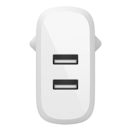 Cargador Belkin WCD001VF1MWH 2x USB-A 24W Kabel Lightning Weiß