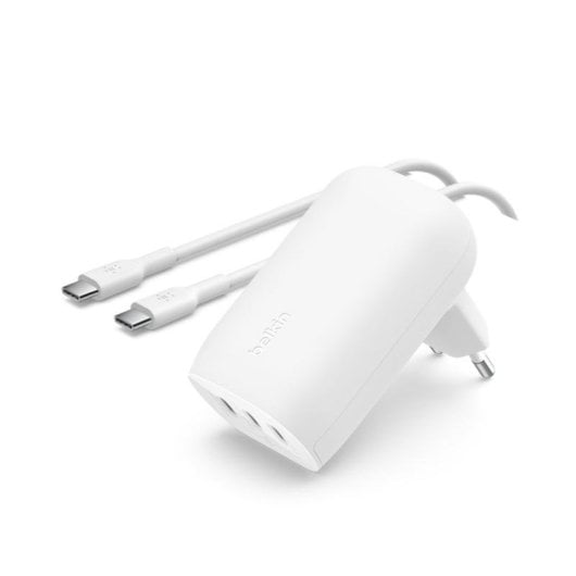 Ladegerät Belkin WCC002VF2MWH-B6 3x USB-C 67 W GaN USB Power Delivery Weiß