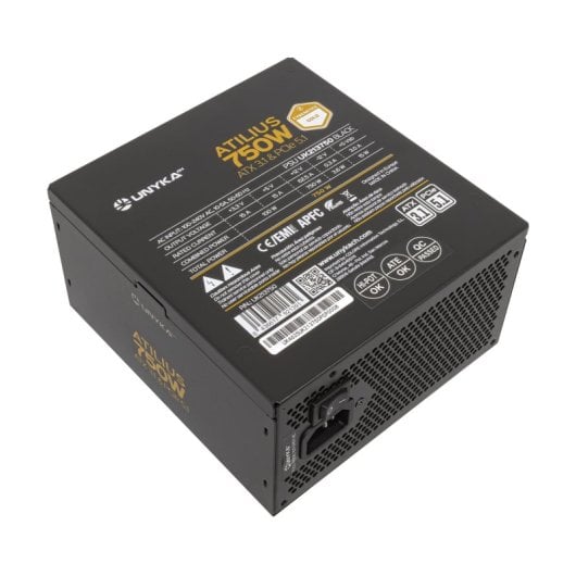 Fuente de Alimentación UNYKAch ATILIUS 3.1 750W Gold full modulaire ventilateur silencieux