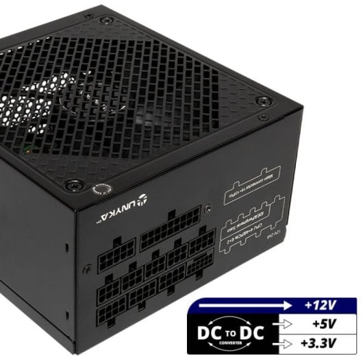 Fuente de Alimentación UNYKAch ATILIUS 3.1 750W Gold full modulaire ventilateur silencieux