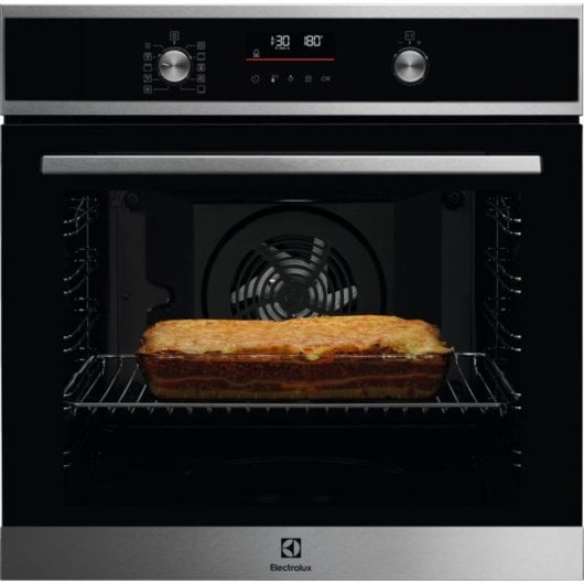 Forno Multifunções Electrolux EOF6P77X Pirolítico 72L 60cm A+ Ecrã Táctil Inox Preto
