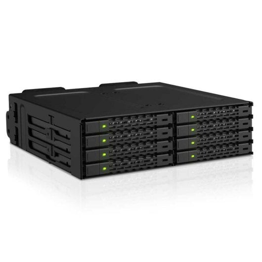 Rack ICY DOCK MB998V4P-B 8 SSD NVMe U.2/U.3 PCIe 4.0 Métal 5,25"