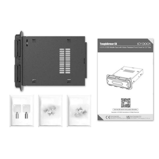 Box SSD NVMe ICY DOCK MB601V4KW-B 2,5" U.2/U.3 Gen 4.0 frontal impermeabile