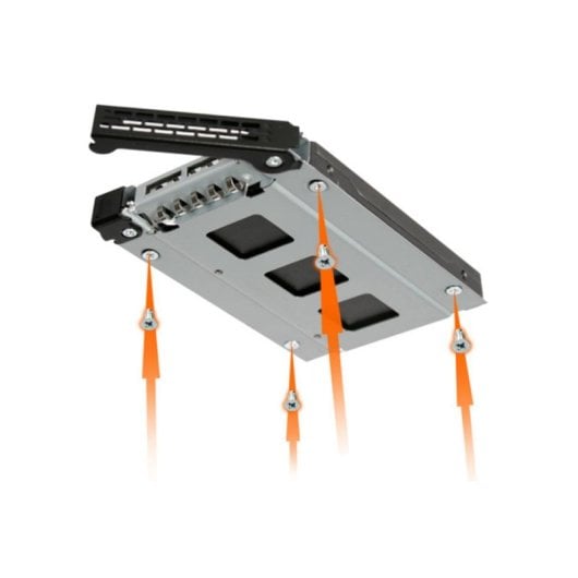 Accesorio para bahía 2,5" ICY DOCK MB411SPO-B SATA/SAS metálico negro