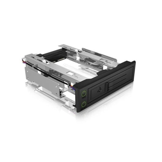 Boîtier HDD ICYBOX IB-166SSK-B 3.5 pouces Aluminium Noir Hot-swap SAS SATA III