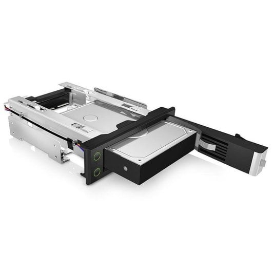 Boîtier HDD ICYBOX IB-166SSK-B 3.5 pouces Aluminium Noir Hot-swap SAS SATA III