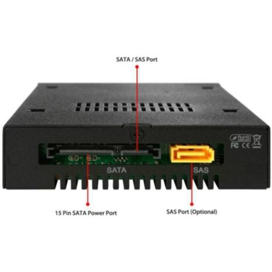 Vassoio disco 2.5" ICY DOCK MB991IK-B Hot-swap LED SECC Nero