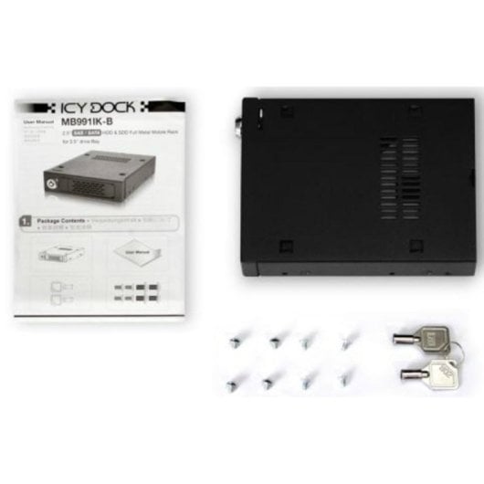 Vassoio disco 2.5" ICY DOCK MB991IK-B Hot-swap LED SECC Nero