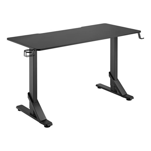 Mesa Gaming OPLITE 136cm MDF Negro Altura Ajustable Robusta
