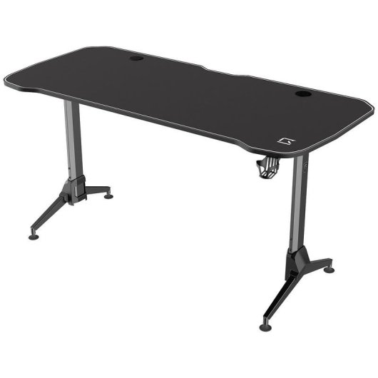 Mesa Gaming REKT 160cm Métal Hauteur Réglable Passe-câbles Support casque