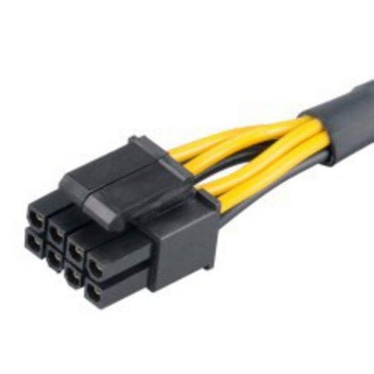 Stromadapterkabel Akasa AK-CBPW10-15BK PCI-E 8-pin zu ATX 4-pin 0,15 m Schwarz