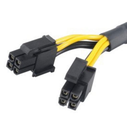 Stromadapterkabel Akasa AK-CBPW10-15BK PCI-E 8-pin zu ATX 4-pin 0,15 m Schwarz