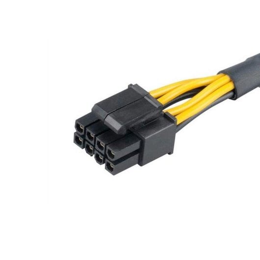 Stromadapterkabel Akasa AK-CBPW10-15BK PCI-E 8-pin zu ATX 4-pin 0,15 m Schwarz