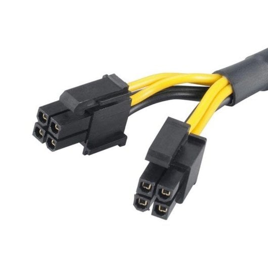 Stromadapterkabel Akasa AK-CBPW10-15BK PCI-E 8-pin zu ATX 4-pin 0,15 m Schwarz