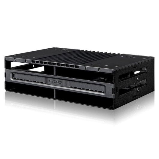 Rack ICY DOCK MB024SP-B 4 Bay SAS/SATA 2,5" per bay esterna 5,25" Nero