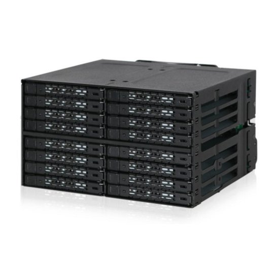 Boîtier PC ICY DOCK MB516SP-B 16 Baies Métallique Noir Rack Extraction Facile