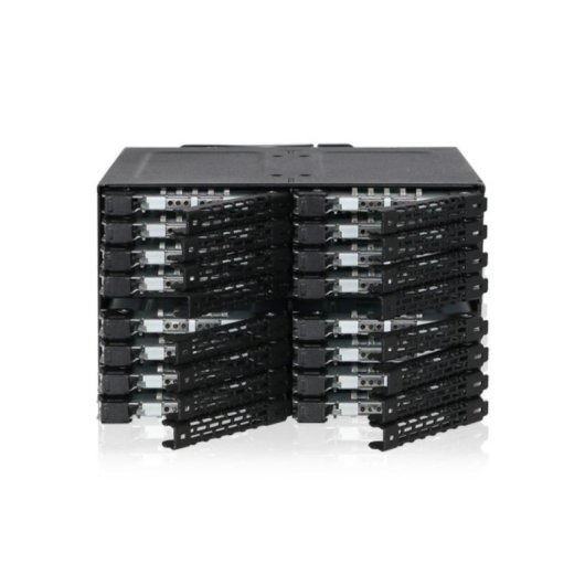 Boîtier PC ICY DOCK MB516SP-B 16 Baies Métallique Noir Rack Extraction Facile