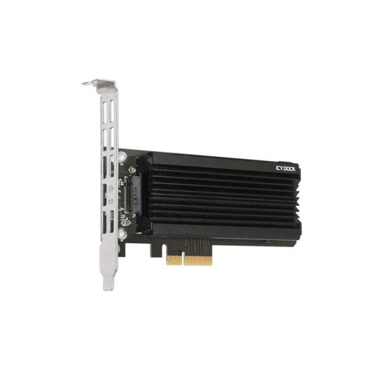 Adattatore PCIe ICY DOCK MB987M2P-1B per SSD M.2 NVMe con dissipazione passiva