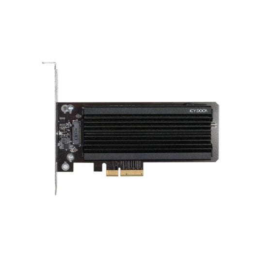 Adattatore PCIe ICY DOCK MB987M2P-1B per SSD M.2 NVMe con dissipazione passiva