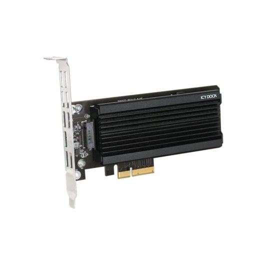 Adattatore PCIe ICY DOCK MB987M2P-1B per SSD M.2 NVMe con dissipazione passiva