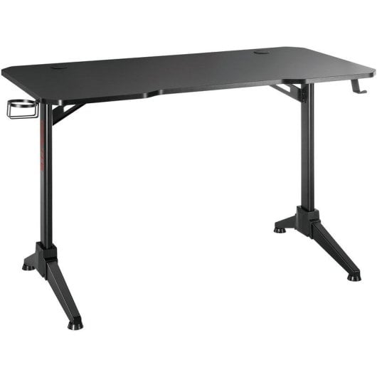 Mesa Gaming OPLITE 120 cm MDF Negro Pasacables integrado