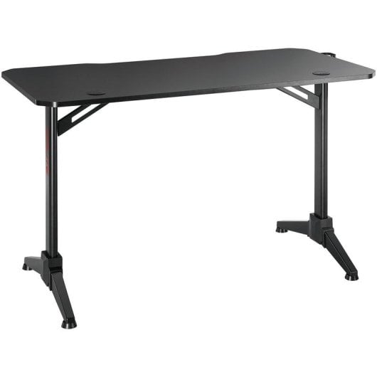 Mesa Gaming OPLITE 120 cm MDF Negro Pasacables integrado