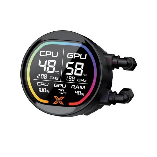 Refrigeração Líquida Xigmatek LK Pro Digital 360mm 3 Ventoinhas ARGB Ecrã LCD