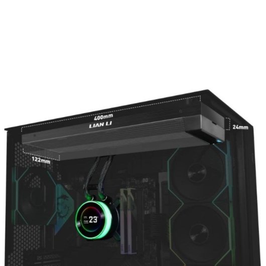 Refrigeración Líquida Lian Li Hydroshift II LCD-C 360mm Sin Ventiladores Pantalla IPS