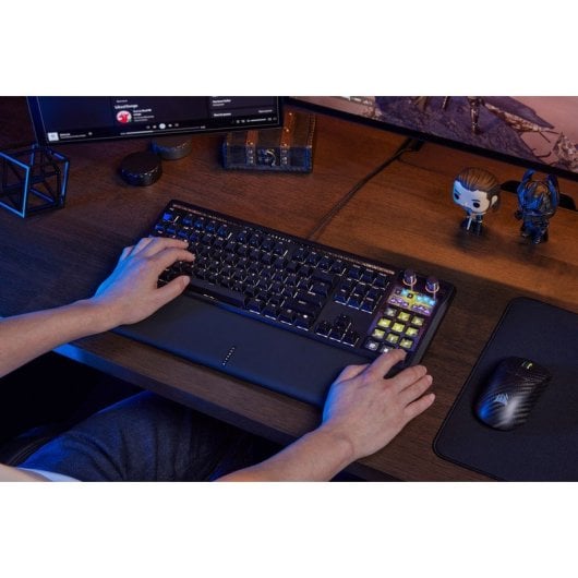Teclado Corsair GALLEON 100 SD mecânico com Stream Deck, LCD e RGB