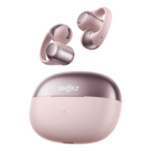 Ecouteurs SHOKZ OpenDots ONE sans fil Bluetooth sport IP54 micro couleur rose