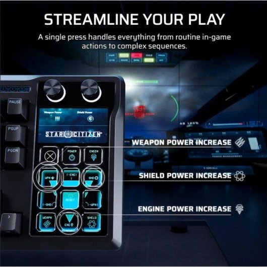 Clavier Corsair GALLEON 100 SD mécanique avec Stream Deck intégré, layout FR