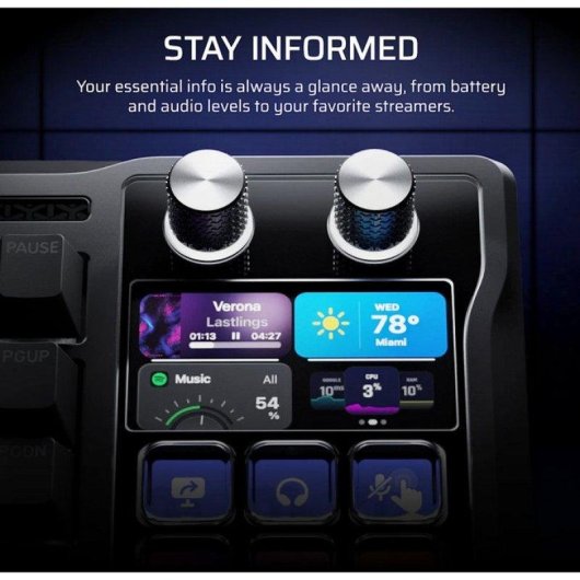 Clavier Corsair GALLEON 100 SD mécanique avec Stream Deck intégré, layout FR