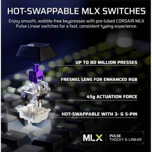 Clavier Corsair GALLEON 100 SD mécanique avec Stream Deck intégré, layout FR