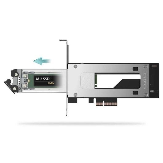 Adattatore ICY DOCK MB840M5P-B ExpressSlot Elite PCIe 5.0 x4 NVMe M.2 Rimovibile