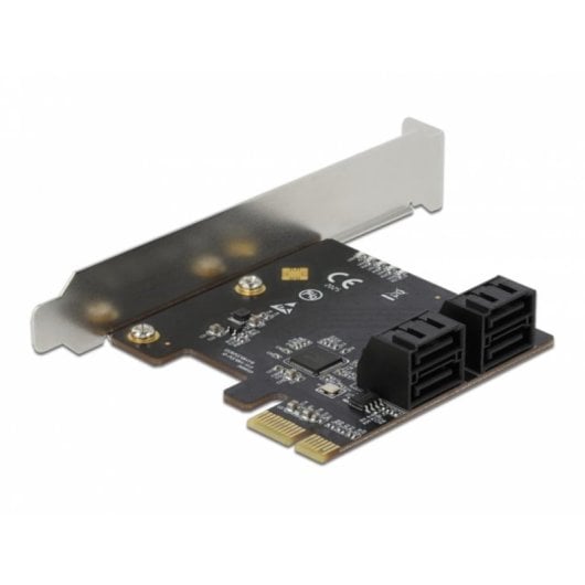 Tarjeta controladora DeLock 90010 PCI Express x1 4 puertos SATA 6 Gbps perfil bajo