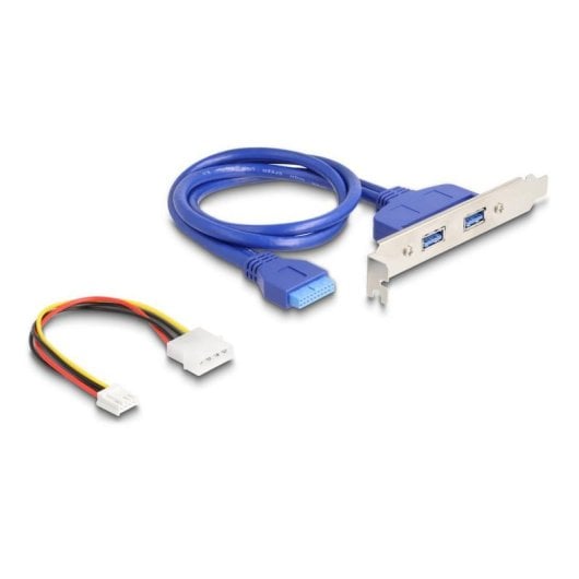 Adaptador DeLock 61065 M.2 Key B+M a 2x USB 3.0 y alimentación Molex