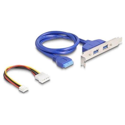 Adaptador DeLock 61065 M.2 Key B+M a 2x USB 3.0 y alimentación Molex