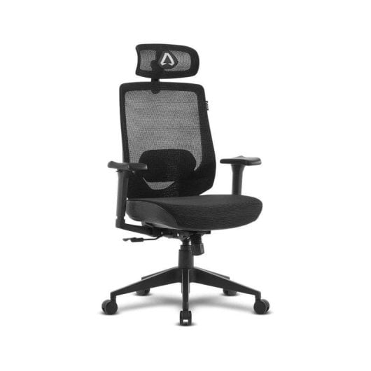 Sedia da ufficio Alpha Gamer Stella ergonomica mesh tech supporti 3D nera