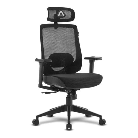 Sedia da ufficio Alpha Gamer Stella ergonomica mesh tech supporti 3D nera