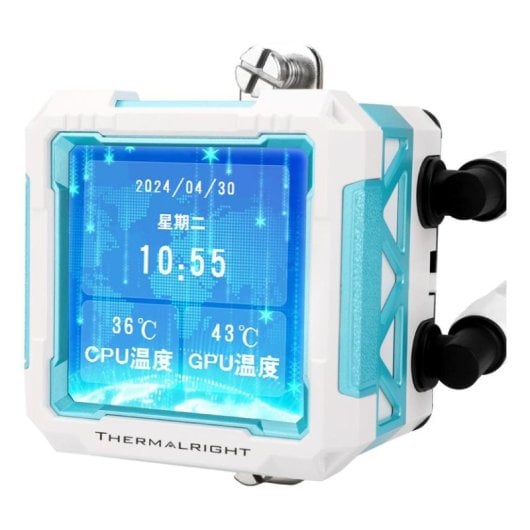 Refrigeração Líquida Thermalright Frozen Warframe PRO 360 360mm 3 Ventiladores ARGB Ecrã LCD