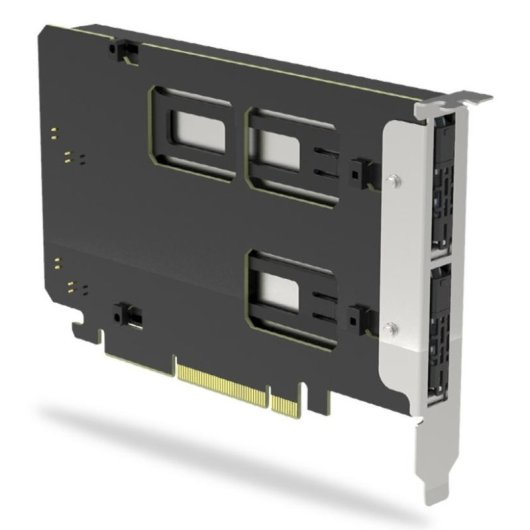 Carte PCIe ICY DOCK MB842M5P-B ExpressSlot Elite 2x M.2 NVMe PCIe 5.0 x8 Extractible