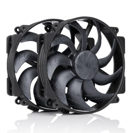 Refrigeração a Ar Noctua 140 mm NF-A14x25r G2 PWM Sx2-PP Chromax Black Push/Pull