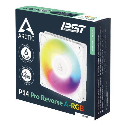 Refrigerazione Aria Arctic Freezer P14 Pro Reverse 140mm Bianco A-RGB PWM