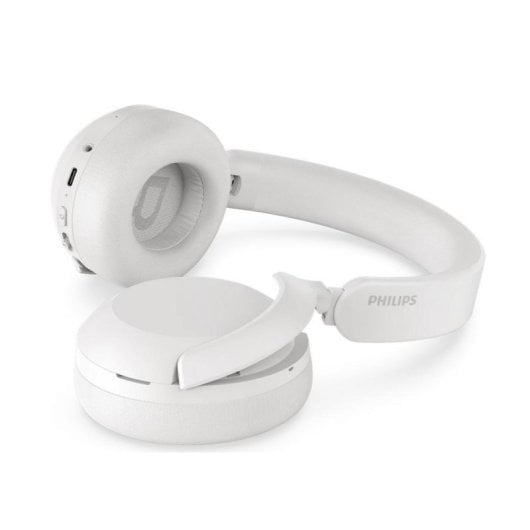 Auriculaires Philips TAH8000EWT/00 sans fil Bluetooth avec Réduction de Bruit, microphone, blanc