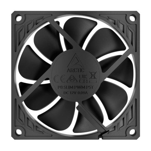 Ventilador suplementar Arctic P8 Slim PWM PST 80mm 3000RPM ultra fino e silencioso