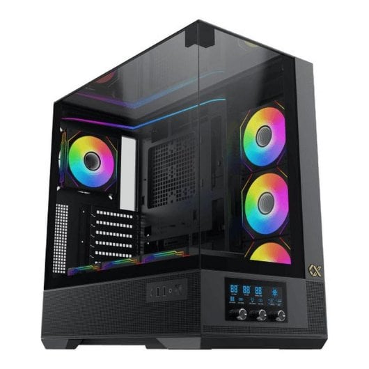 PC-Gehäuse Xigmatek Vision EN45196 Schwarz ARGB Glas ATX mATX 7 Slots