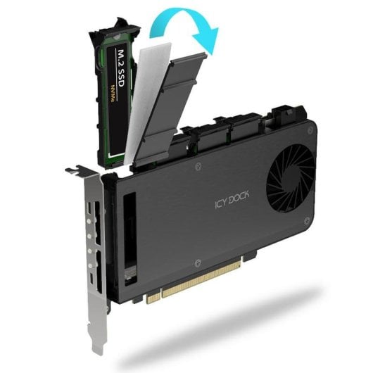 Baie SSD M.2 ICY DOCK MB204TP-B Compacte 53g 29,1x82,2mm