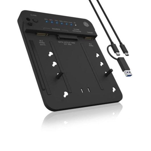 Base de conexión ICY BOX IB-2913MCL-C31 para HDD, SSD y M.2 USB-C
