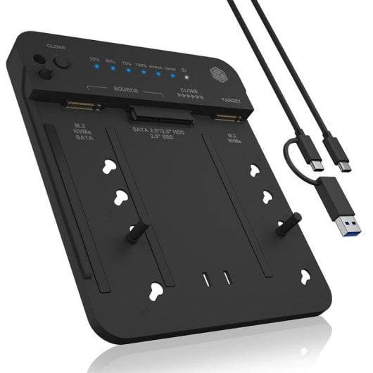 Base de conexión ICY BOX IB-2913MCL-C31 para HDD, SSD y M.2 USB-C